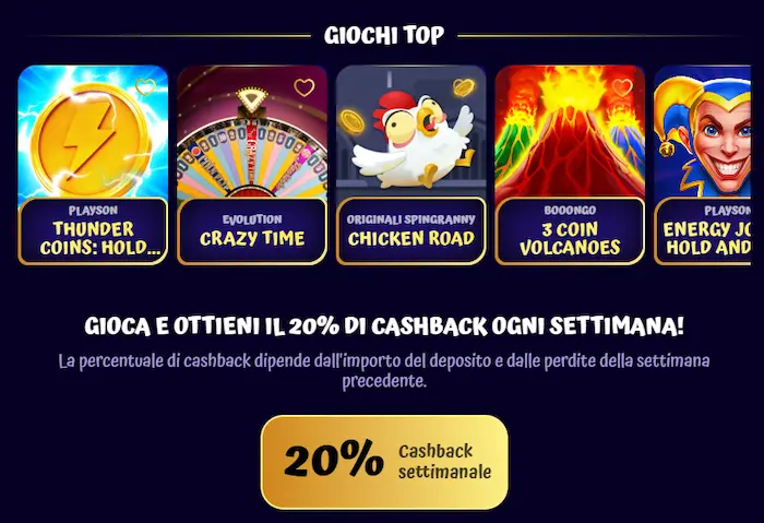 SpinGranny Casino games